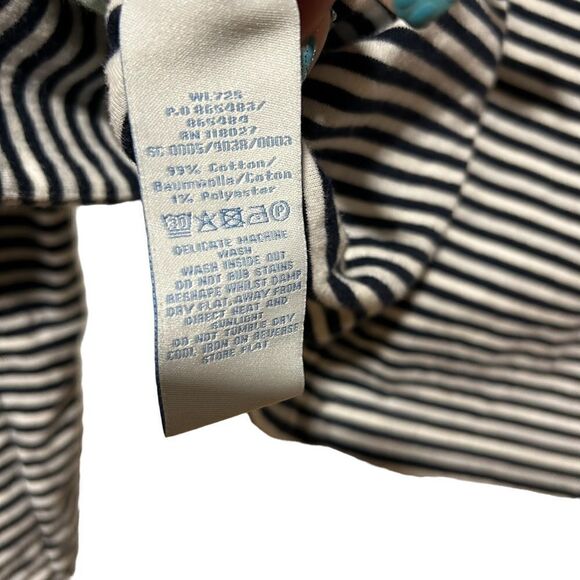 Boden Navy & White Striped Summer Jersey Knit Blazer - Picture 9 of 10